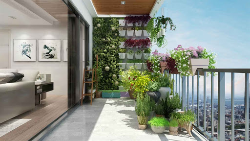 Trang Trí Ban Công Đẹp - Xây Dựng Hoàng Anh